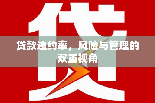 康马贷款违约率，风险与管理的双重视角