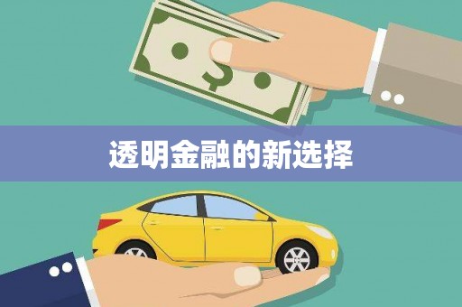 康马透明金融的新选择