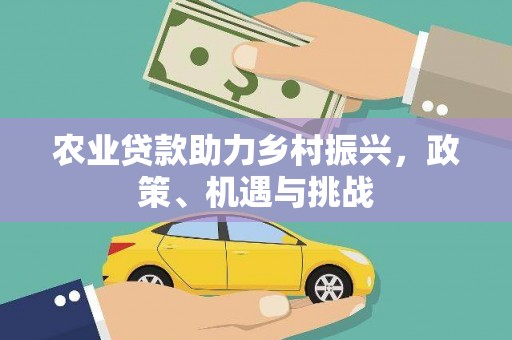 康马农业贷款助力乡村振兴，政策、机遇与挑战