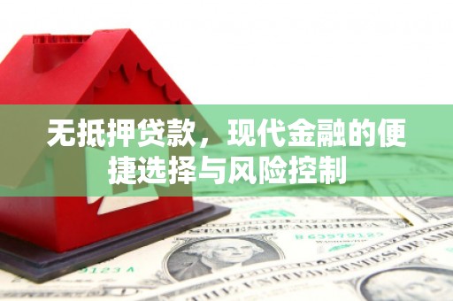 康马无抵押贷款，现代金融的便捷选择与风险控制