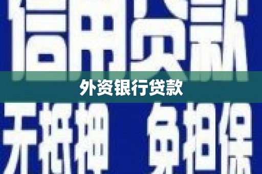 康马外资银行贷款