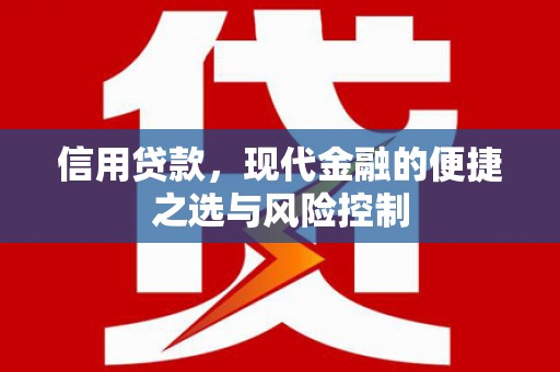 康马信用贷款，现代金融的便捷之选与风险控制