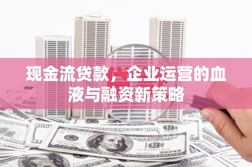 康马现金流贷款，企业运营的血液与融资新策略