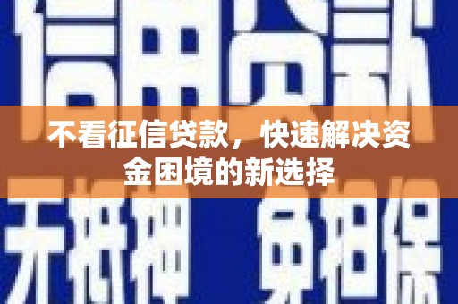 康马不看征信贷款，快速解决资金困境的新选择