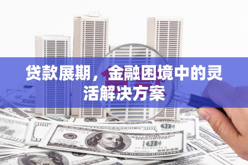 康马贷款展期，金融困境中的灵活解决方案