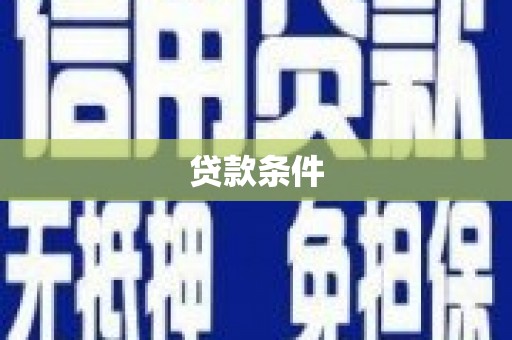 康马贷款条件