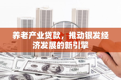 康马养老产业贷款，推动银发经济发展的新引擎