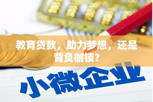 康马教育贷款，助力梦想，还是背负枷锁？