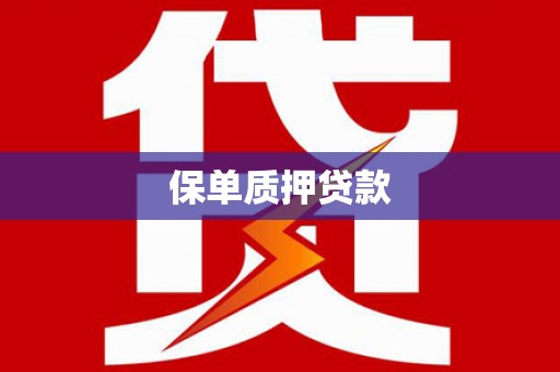 康马保单质押贷款