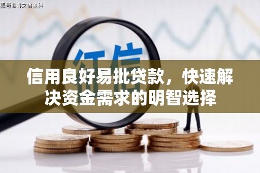 康马信用良好易批贷款，快速解决资金需求的明智选择