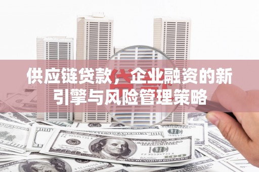 康马供应链贷款，企业融资的新引擎与风险管理策略