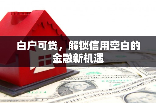 康马白户可贷，解锁信用空白的金融新机遇