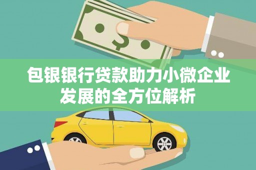 康马包银银行贷款助力小微企业发展的全方位解析