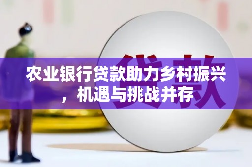 康马农业银行贷款助力乡村振兴，机遇与挑战并存