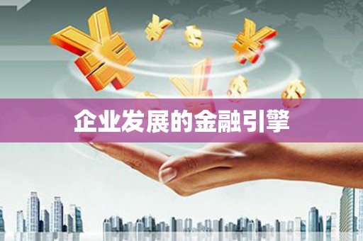 康马企业发展的金融引擎