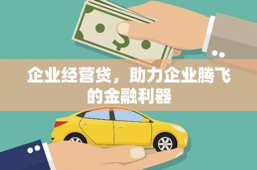 康马企业经营贷，助力企业腾飞的金融利器