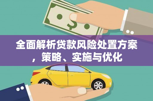康马全面解析贷款风险处置方案，策略、实施与优化