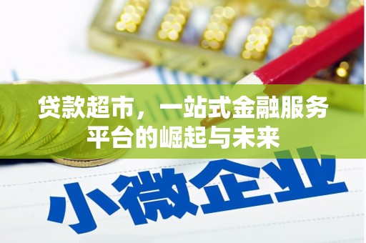 康马贷款超市，一站式金融服务平台的崛起与未来