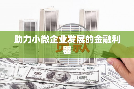 康马助力小微企业发展的金融利器