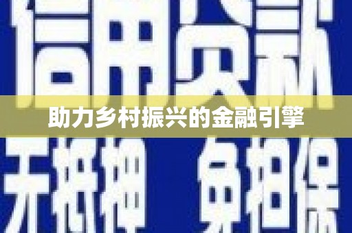 康马助力乡村振兴的金融引擎