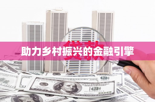 康马助力乡村振兴的金融引擎