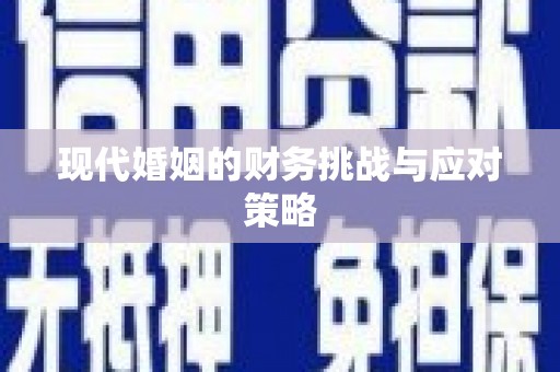 康马现代婚姻的财务挑战与应对策略