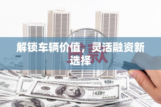 康马解锁车辆价值，灵活融资新选择